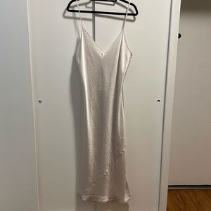 Aritzia Wilfred Only Slip Maxi Dress Vin Gris Size XL